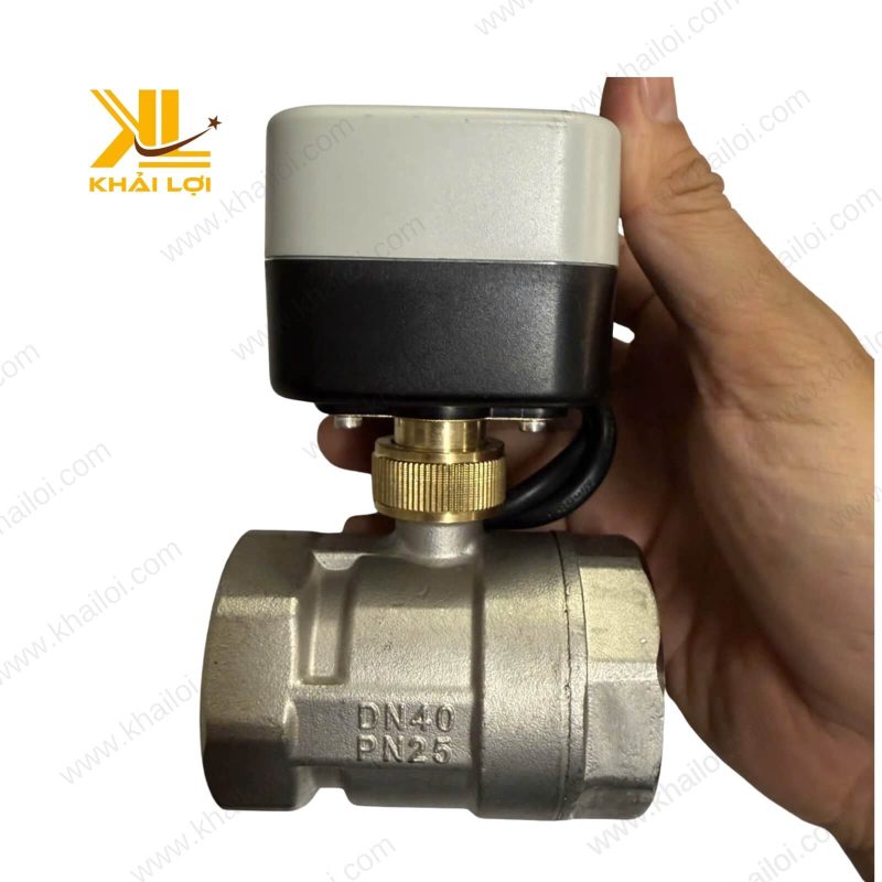 Van bi điện INOX BVE của Vật tư công nghiệp Khải Lợi với thiết kế chắc chắn, chất liệu inox cao cấp.