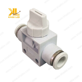 Van khóa khí nén 2 đầu ống STNC YHVFF trong hệ thống khí nén công nghiệp.
