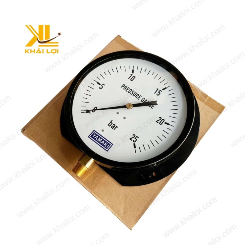 Mẫu đồng hồ áp suất chân đứng YAMAKI chất lượng cao, phân phối bởi Vật tư công nghiệp Khải Lợi.