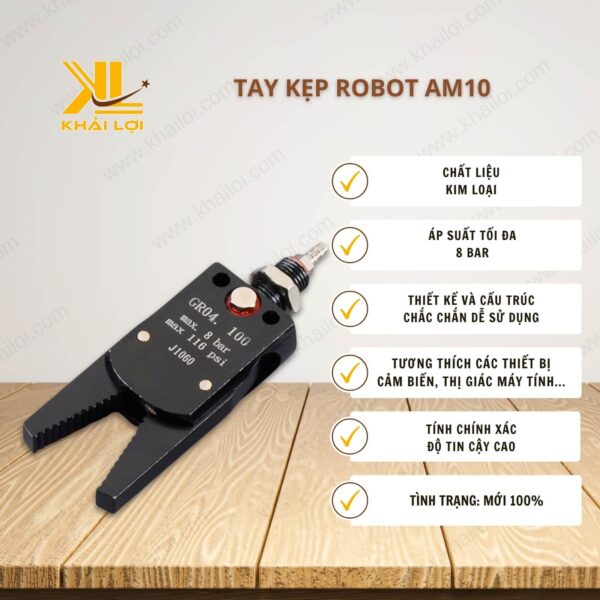 Thông số kỹ thuật tay kẹp robot AM10 của Vật tư công nghiệp Khải Lợi