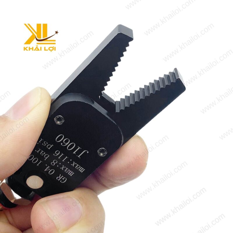 Tay kẹp robot AM10 của Vật tư công nghiệp Khải Lợi với thiết kế chắc chắn, phù hợp cho dây chuyền tự động.