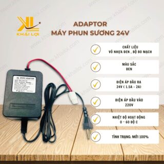 Thông số kỹ thuật Adaptor 24V của Vật tư công nghiệp Khải Lợi