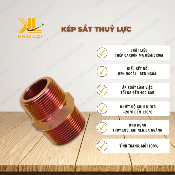 Thông số kỹ thuật Kép sắt thủy lực của vật tư công nghiệp Khải Lợi.