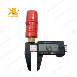 Cận cảnh đầu phun béc cam mỏ vịt bằng đồng thau Khải Lợi