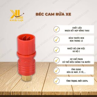 Thông số kỹ thuật béc cam rửa xe của vật tư công nghiệp Khải Lợi