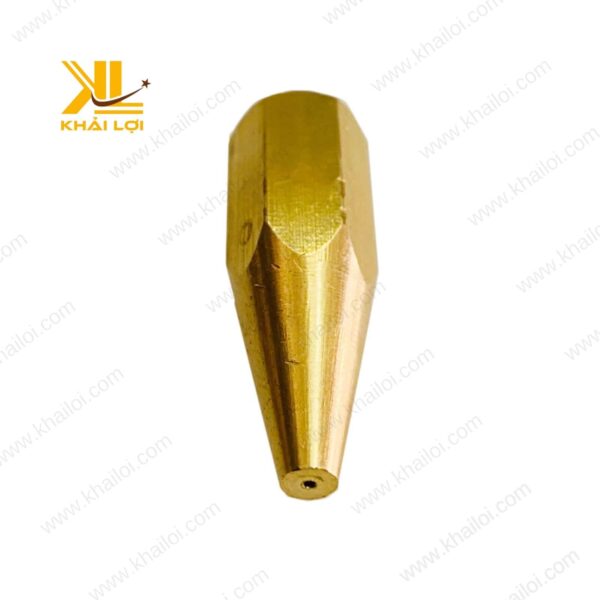 Hình ảnh béc hàn Cana với đường kính lỗ 0.5mm của Vật tư công nghiệp Khải Lợi.
