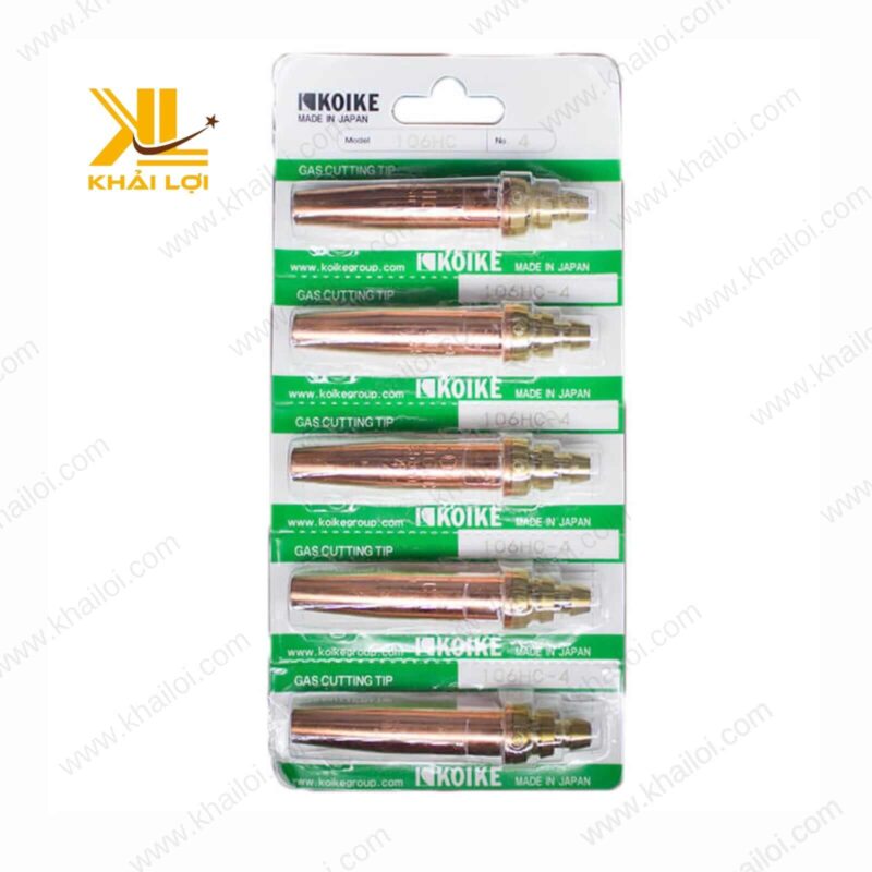 Chi tiết béc cắt Koike 106HC chính hãng, chịu nhiệt tốt và hiệu suất cắt cao.