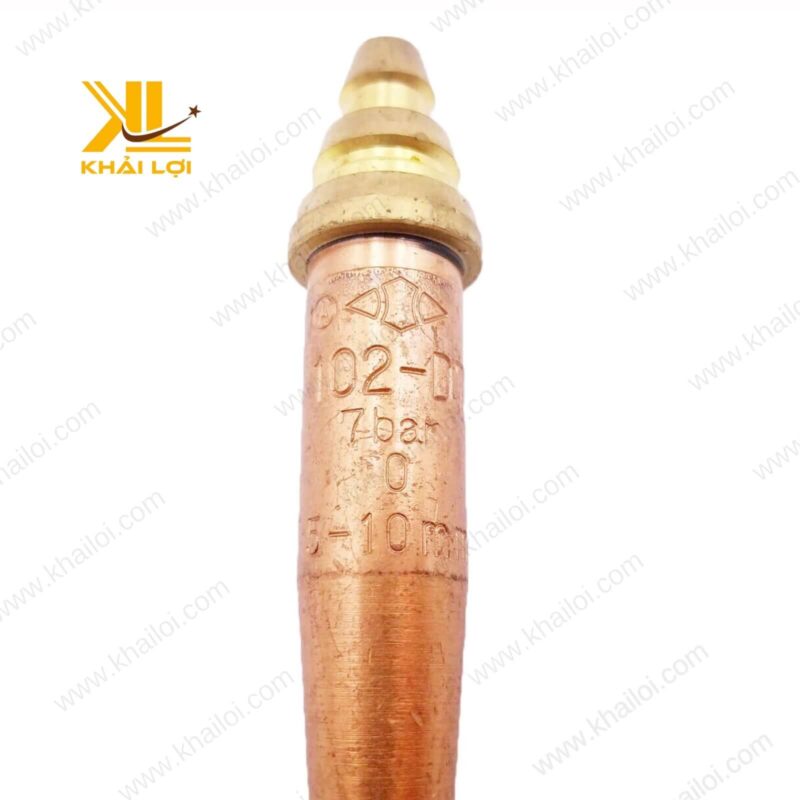 Hình ảnh chi tiết ruột béc cắt gas Koike với độ chính xác cao.