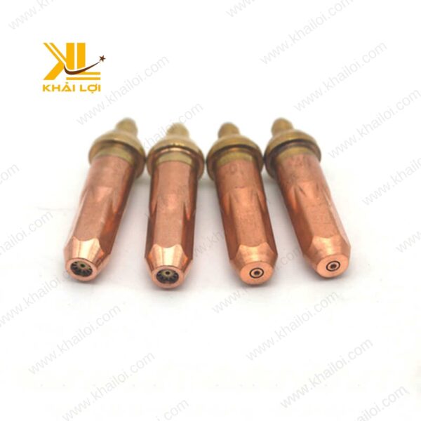 Các loại béc cắt gas với kích thước khác nhau, phù hợp nhiều nhu cầu cắt.