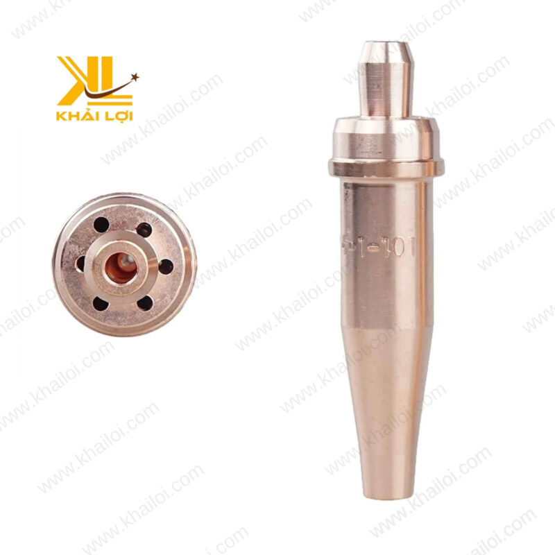 Cận cảnh béc cắt Victor thân lớn với đầu cắt chính xác, giúp tối ưu hiệu suất cắt kim loại.