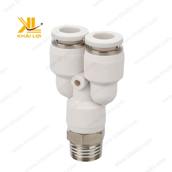 Hình ảnh thực tế chữ Y nối khí nén ren giữa JPX