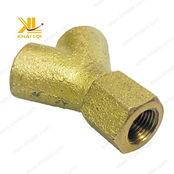 Chữ Y Ren Trong 9.6 kết nối cùng đồng hồ áp suất trong hệ thống khí nén
