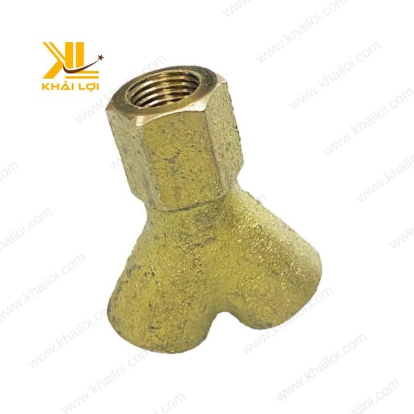 Cận cảnh ren trong đồng thau sắc nét của sản phẩm Chữ Y Ren Trong 9.6