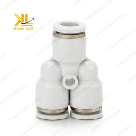 Chữ Y nối ống khí nén JPY với ba đầu kết nối đồng kích thước, dễ dàng lắp đặt.
