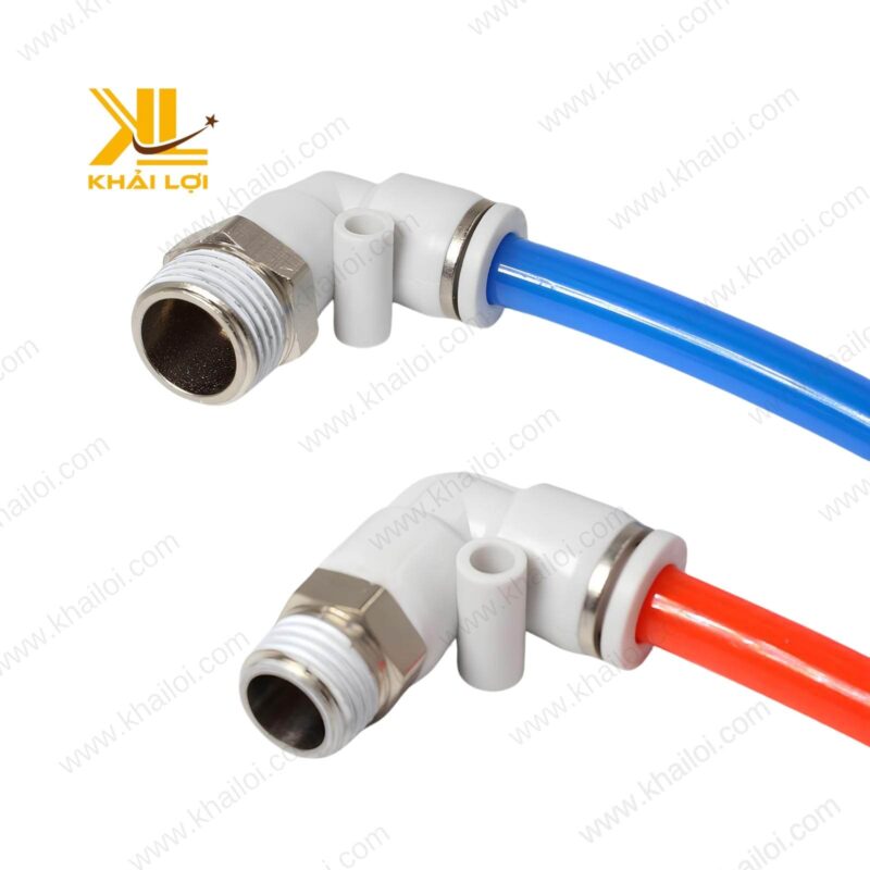 Hình ảnh thực tế co nối khí nén ren ngoài JPL dùng trong hệ thống khí nén công nghiệp.
