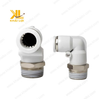 Hình ảnh co nối JPL được sử dụng trong hệ thống khí nén tự động hóa.
