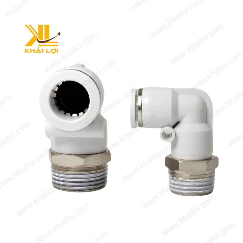 Hình ảnh co nối JPL được sử dụng trong hệ thống khí nén tự động hóa.