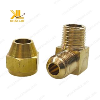 Co nối ren ngoài lã ống đồng bằng đồng thau chính hãng Vật tư công nghiệp Khải Lợi.