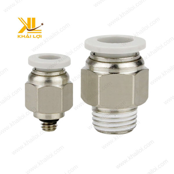 Đầu nối thẳng khí nén JPC nhỏ gọn, dễ lắp đặt ngay cả trong không gian chật hẹp.