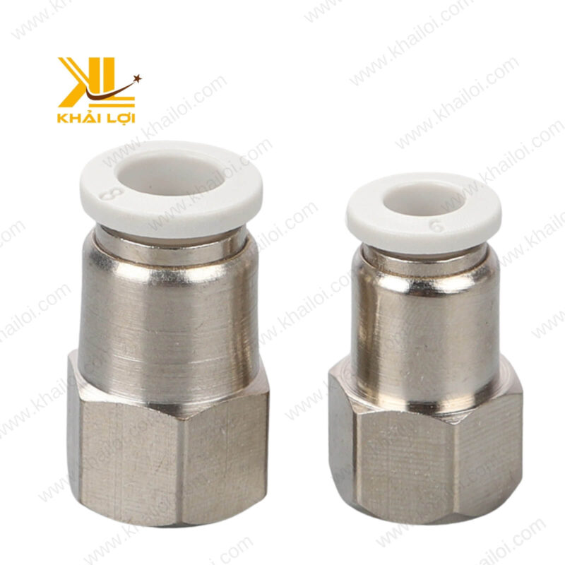 Sản phẩm nối thẳng khí nén JPCF phù hợp với nhiều loại ống PU, PA, PE.