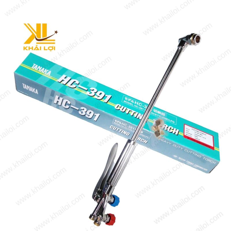Đèn cắt gió đá Tanaka HC391 có thể cắt kim loại dày đến 250mm.