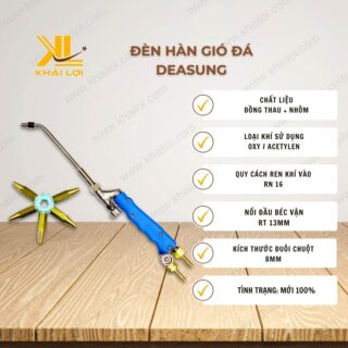 Thông số kỹ thuật đèn hàn gió đá DAESUNG của Vật tư công nghiệp Khải Lợi.