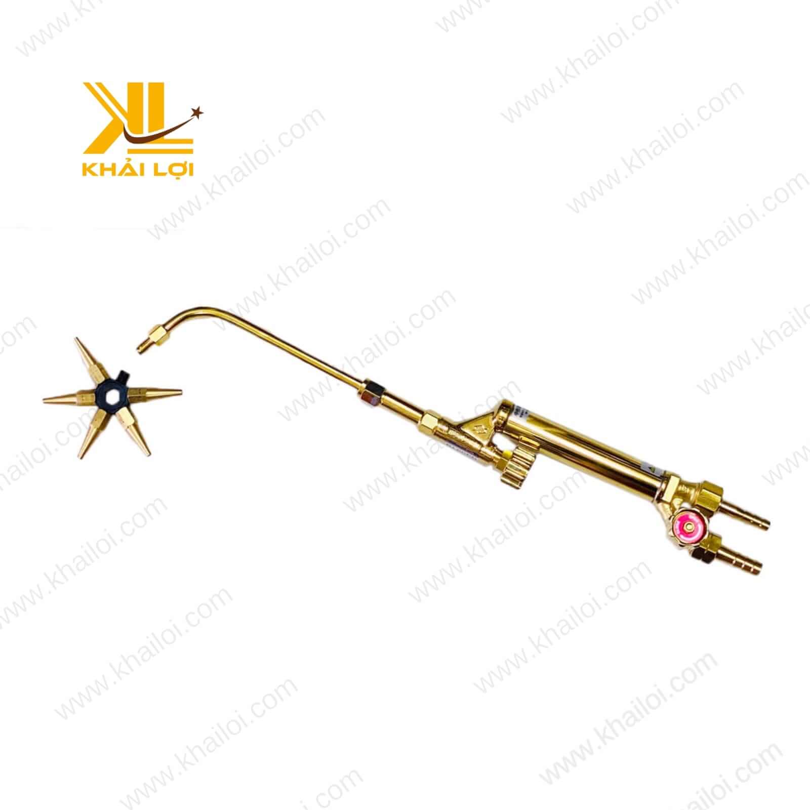 Bộ đèn hàn gió đá TANAKA với tay cầm chắc chắn, phù hợp cho thợ hàn chuyên nghiệp.