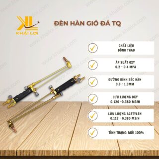 Thông số kỹ thuật đèn hàn gió đá của Vật tư công nghiệp Khải Lợi