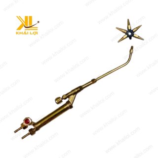Bộ sản phẩm đèn hàn gió đá YAMATO kèm 5 béc hàn, phù hợp cho nhiều loại vật liệu.