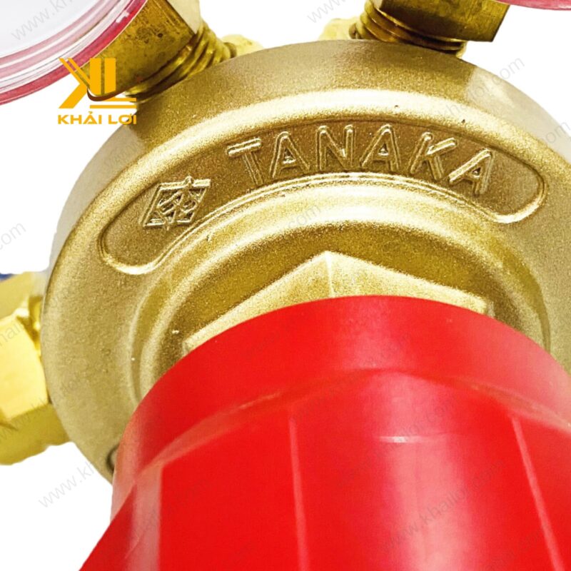 Đồng Hồ Đá TANAKA ZR86 với hai mặt đồng hồ đo áp suất đầu vào và đầu ra.