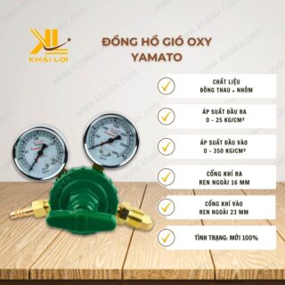 Thông số kỹ thuật Đồng Hồ Gió Oxy YAMATO của Vật tư công nghiệp Khải Lợi
