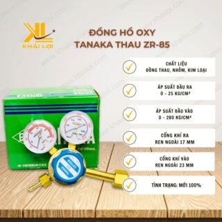 Thông số kỹ thuật Đồng Hồ Oxy Tanaka Thau ZR-85 của Vật tư công nghiệp Khải Lợi.
