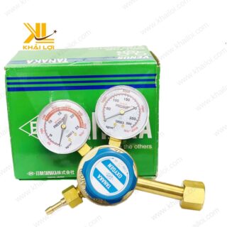 Đồng hồ đo áp suất oxy Tanaka Thau ZR-85 với vỏ kim loại bền bỉ, chống va đập tốt.