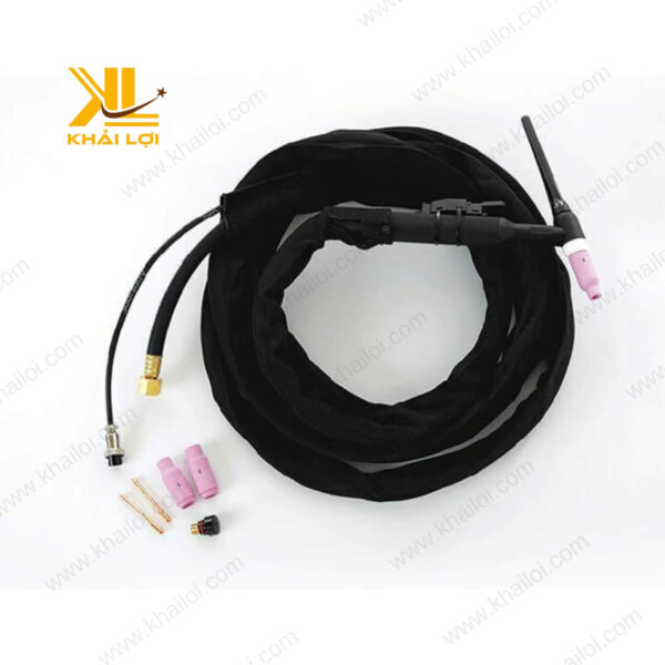 Cận cảnh đầu đuốc hàn Tig WP18 Nước 350A, phù hợp cho hàn inox, nhôm, đồng.