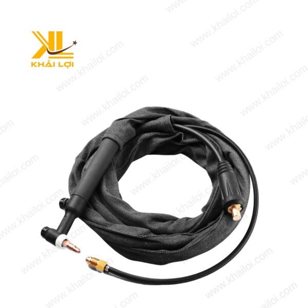Cận cảnh đầu đuốc hàn Tig WP26 hơi 350A, hỗ trợ nhiều kích thước kim hàn từ 1.6mm đến 3.2mm.