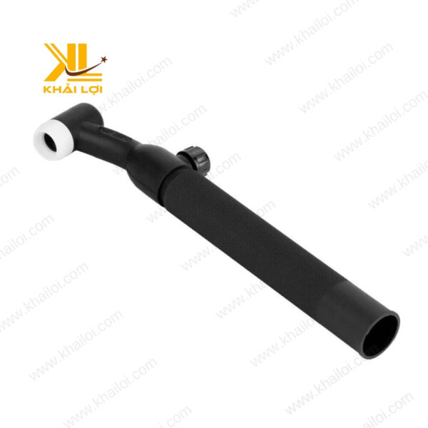 Chi tiết tay cầm của đuốc Tig WP26 với thiết kế tiện lợi, giúp thợ hàn thao tác dễ dàng hơn.