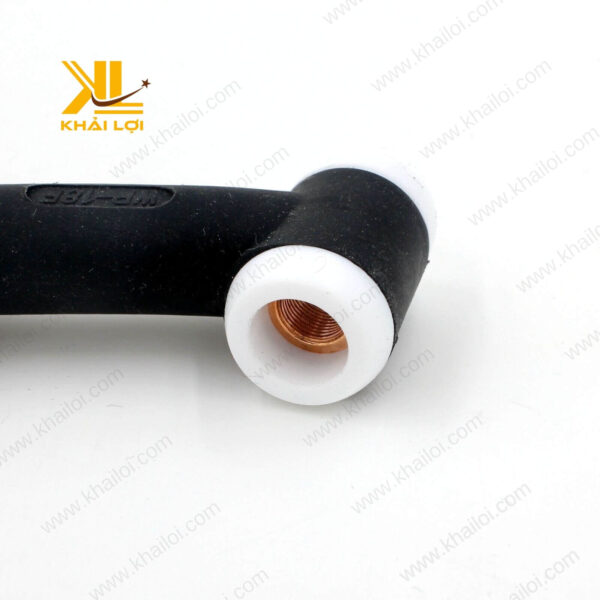 Bộ đuốc Tig WP18 với vỏ bọc cao su mềm, chống cháy, chống va đập, giúp tăng tuổi thọ sản phẩm.