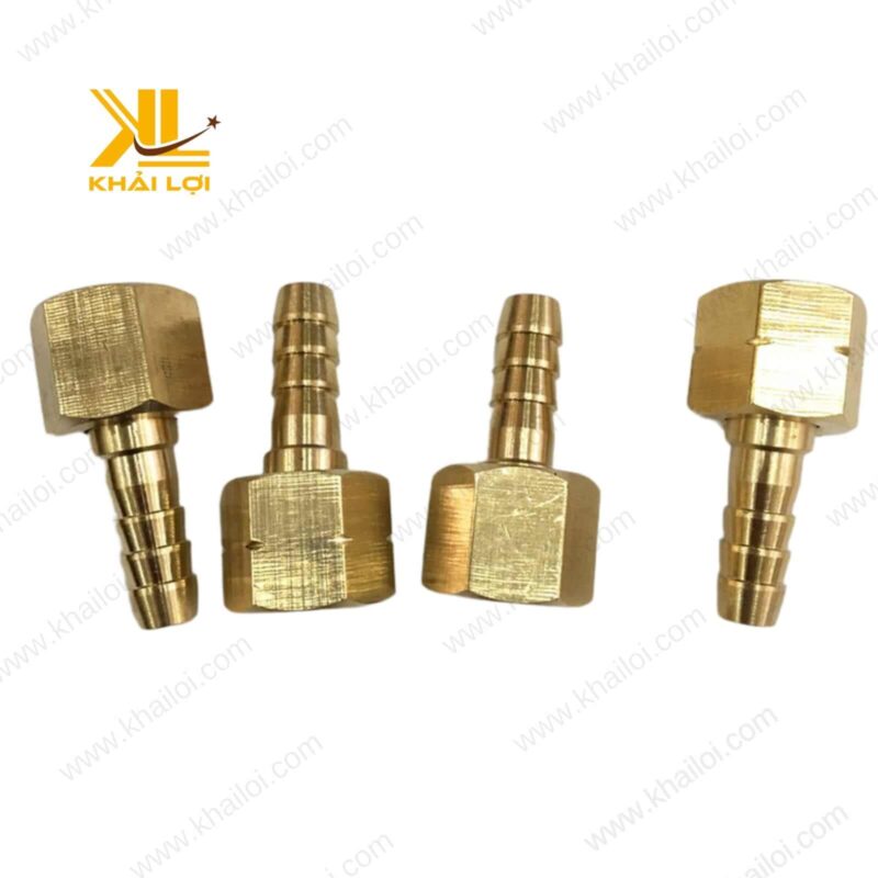 Bộ rắc co đuôi chuột đèn hàn gồm ty và tán thau, sản phẩm của Vật tư công nghiệp Khải Lợi.