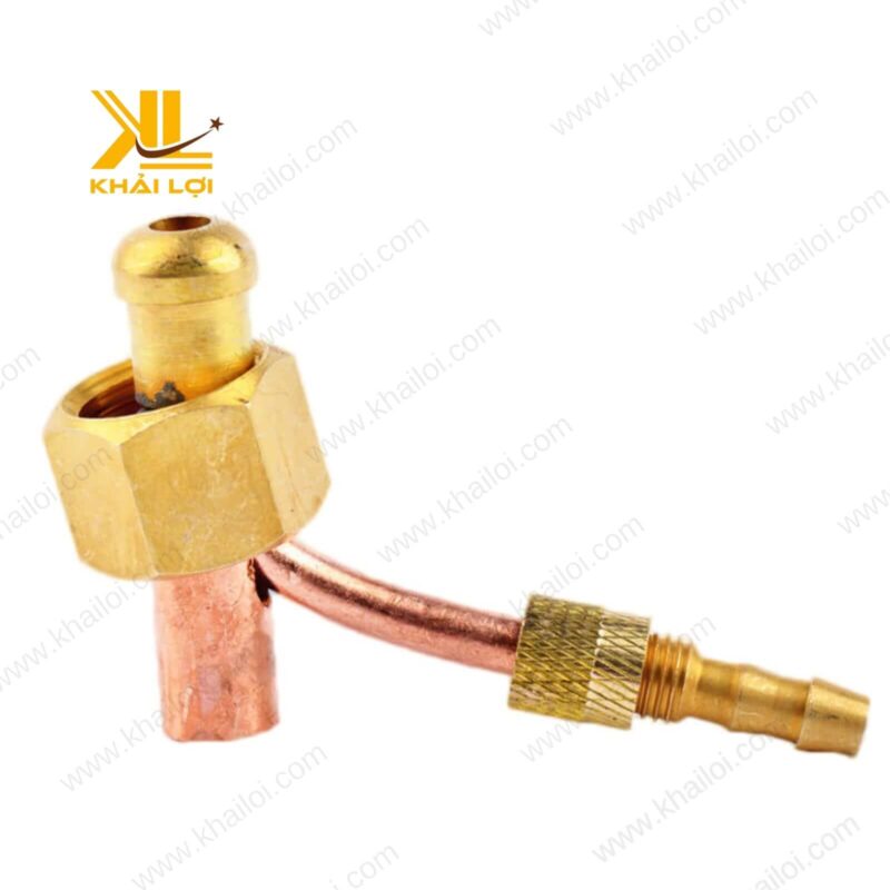 Hình ảnh đuôi nối hàn TIG ren trong với kích thước tiêu chuẩn 17mm.