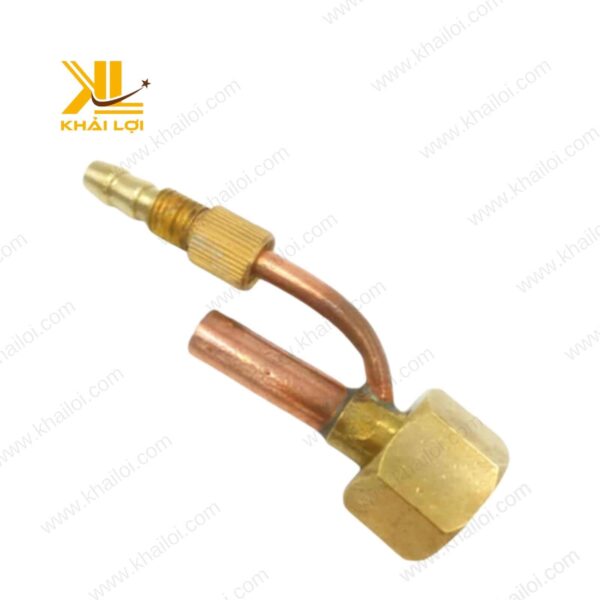 Đuôi nối TIG với đường kính 6mm, đảm bảo kết nối chắc chắn.