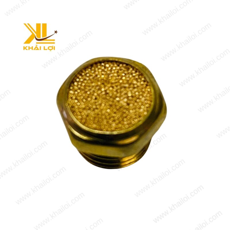 Cận cảnh cấu tạo giảm thanh đồng bằng SLM với lưới đồng giúp giảm tiếng ồn hiệu quả.