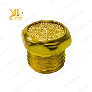 Giảm thanh đồng bằng SLM của Vật tư công nghiệp Khải Lợi với thiết kế ren ngoài.