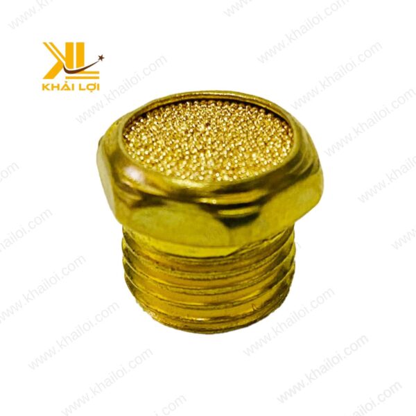 Giảm thanh đồng bằng SLM của Vật tư công nghiệp Khải Lợi với thiết kế ren ngoài.