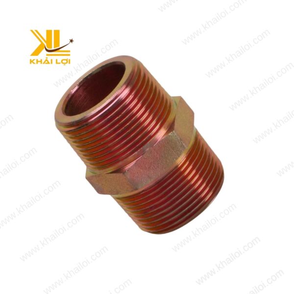Hình ảnh kép nối thủy lực bằng sắt được mạ chống gỉ hiệu quả.