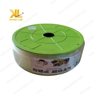 Cận cảnh cấu trúc bề mặt trong suốt của ống khí PU LYON.