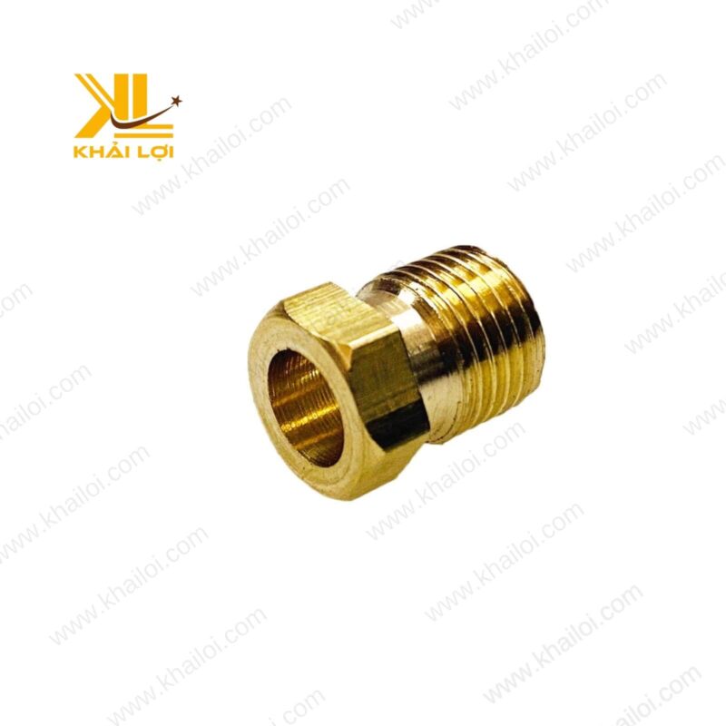 Hình ảnh tổng quan Tán Siết Ren Ngoài Hạt Bắp Dầu Bôi Trơn bóng vàng thương hiệu Khải Lợi.