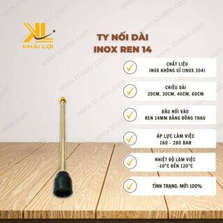 Thông số kỹ thuật Ty nối dài inox ren 14 của vật tư công nghiệp Khải Lợi