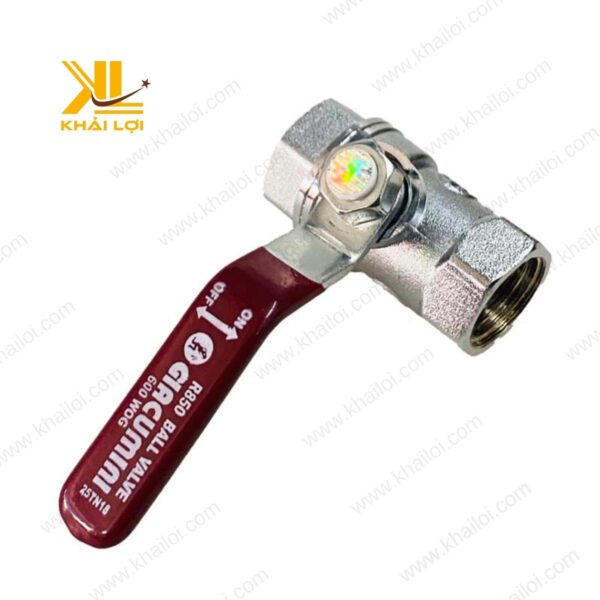 Hình ảnh thực tế van bi đồng ren ngoài Giacomini Khải Lợi