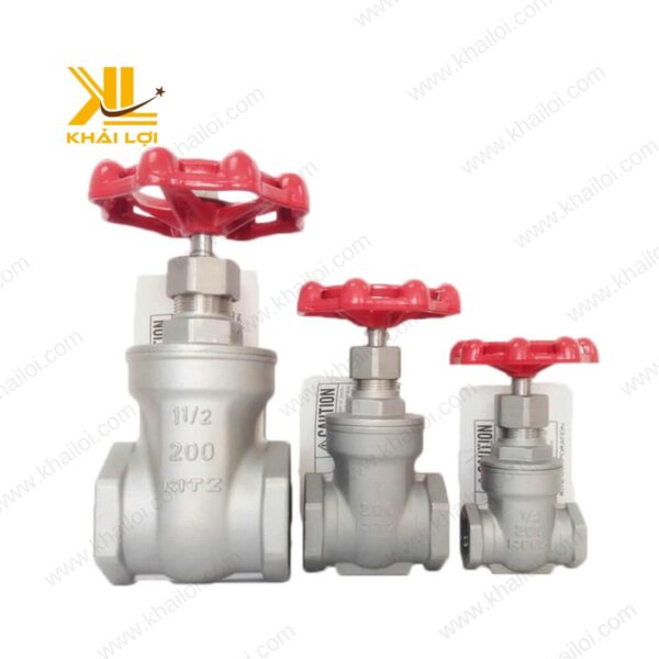 Van cửa tay vặn inox 304 bóng sáng do Vật tư công nghiệp Khải Lợi phân phối.