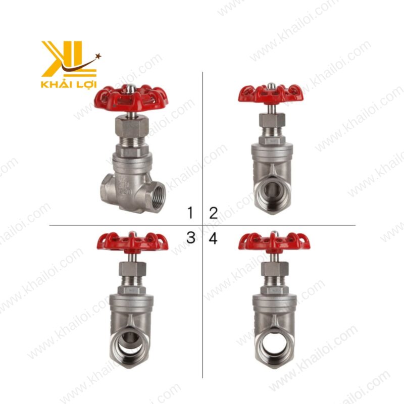 Cấu trúc thân Van Cửa Inox 304 chống ăn mòn do Khải Lợi nhập khẩu.